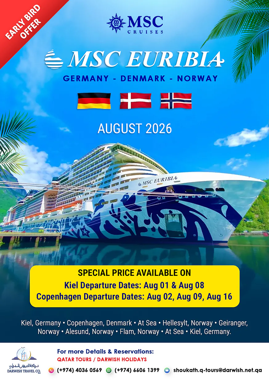 MSC Euribia — Germany, Denmark and Norway cruise with early-bird special prices, August 2026
