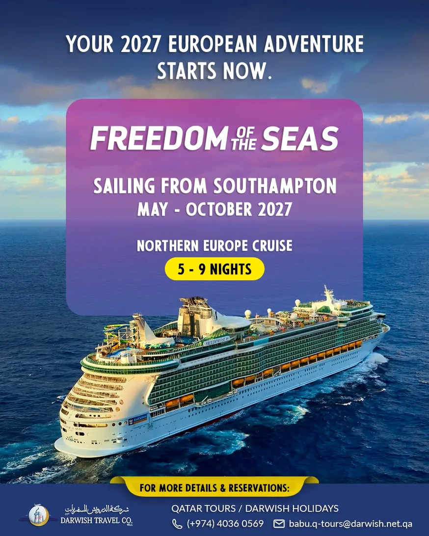 Royal Caribbean Freedom of the Seas — 5 to 9 night Northern Europe cruise from Southampton, May to October 2027