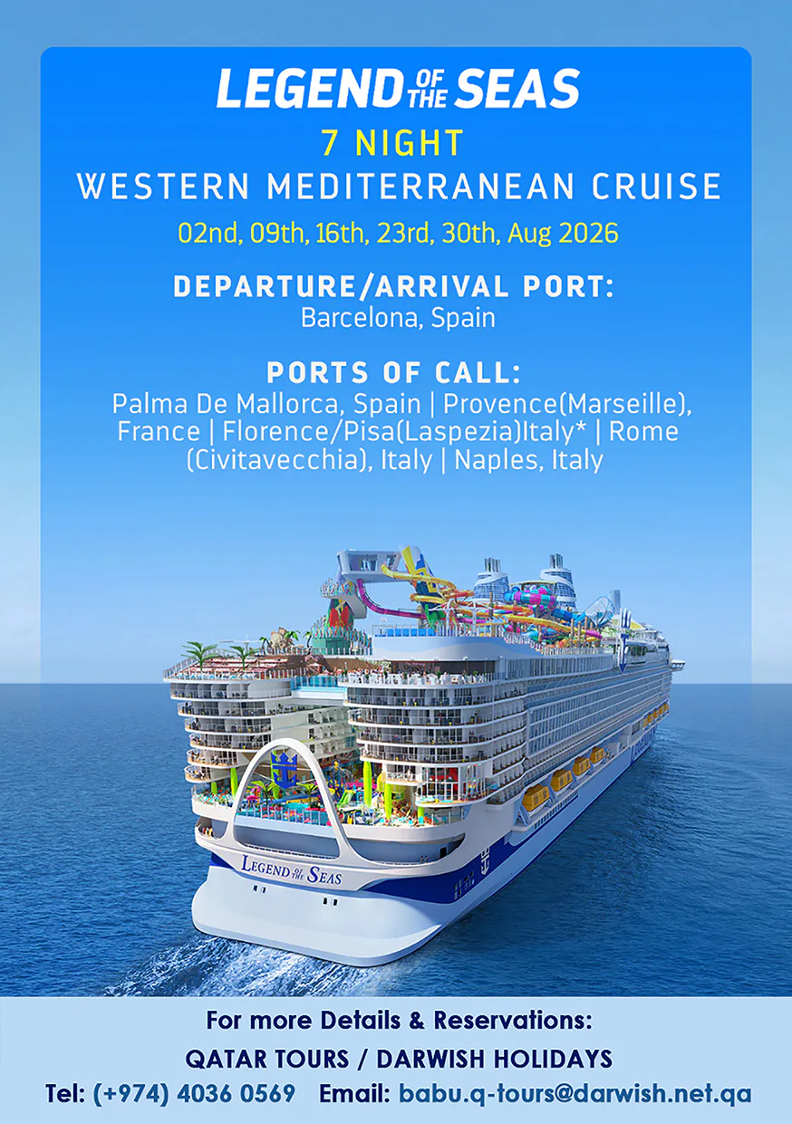 Royal Caribbean Legend of the Seas — 7 night Western Mediterranean cruise from Barcelona, August 2026